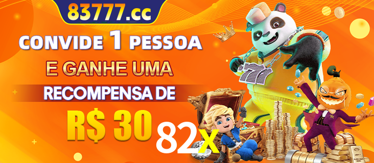 Banner institucional da 82x sobre parceria de marcas e criação de uma marca de excelência, apresentando os mascotes de jogos populares como o Fortune Tiger.