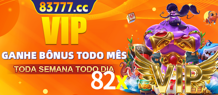 Banner promocional do 82x oferecendo 100% de recompensas adicionais contínuas para quem fizer o login diário (Daily sign-in), com um mascote de coelho.