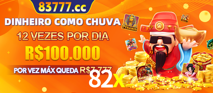 Banner do programa de recompensas Recomende para amigos do 82x, detalhando os bônus por convidar amigos, com prêmios que chegam a R$288.888.