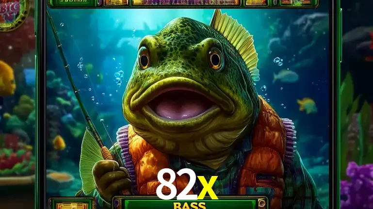 Personagem de peixe pescador do popular jogo de slot com tema de pescaria, uma das emocionantes opções de caça-níqueis para jogar e ganhar no cassino 82x.